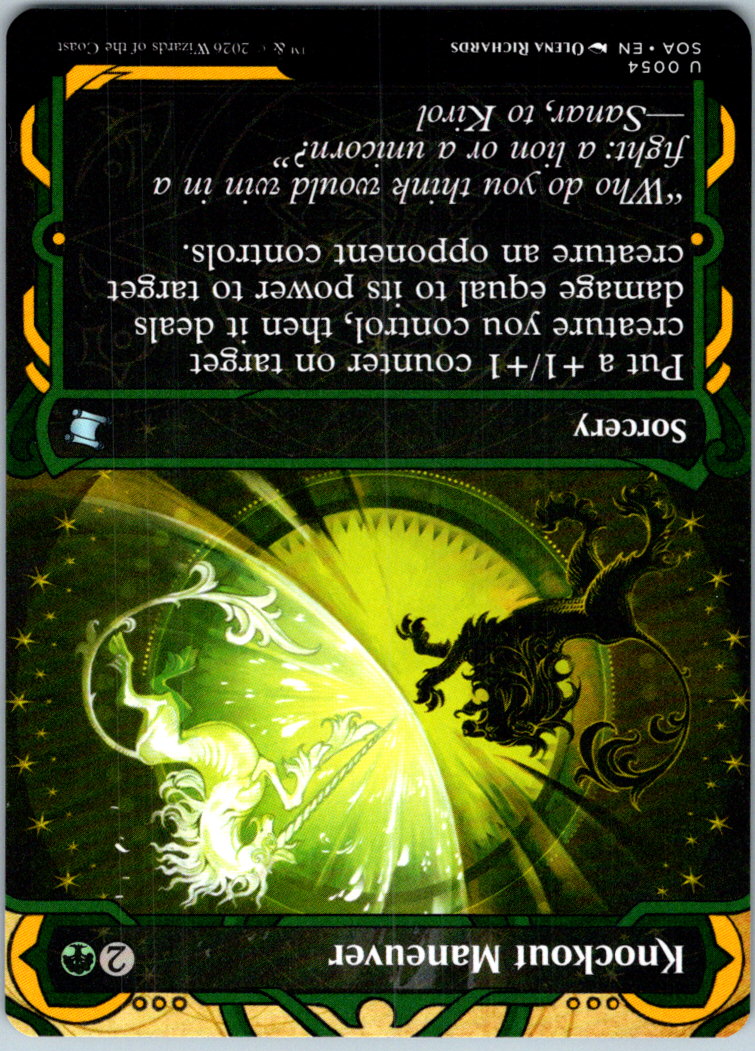 Knockout Maneuver Secrets of Strixhaven:  Magic: The Gathering NM