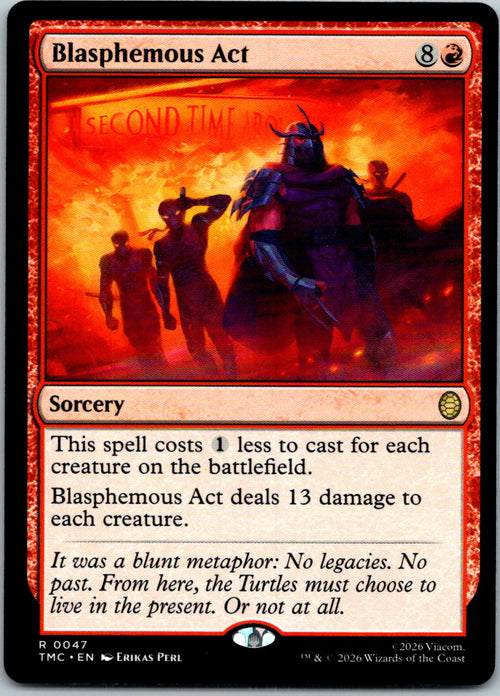 Blasphemous Act Commander: Teenage Mutant Ninja Turtles Magic: The Gathering NM
