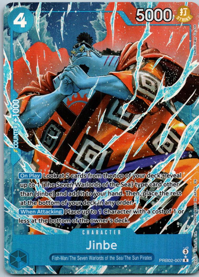Jinbe - PRB02-007(Alternate Art) PRB02-007 Premium Booster - Vol. 2 One Piece NM