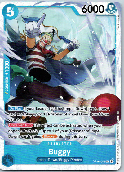 Buggy (048) OP16-048 Super Rare The Time of Battle One Piece Foil Near Mint