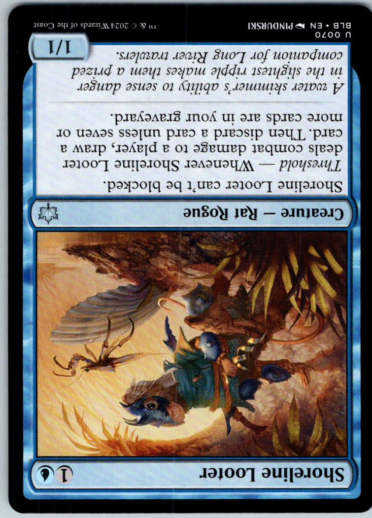 Shoreline Looter 70 Uncommon Bloomburrow Magic: The Gathering Near Mint