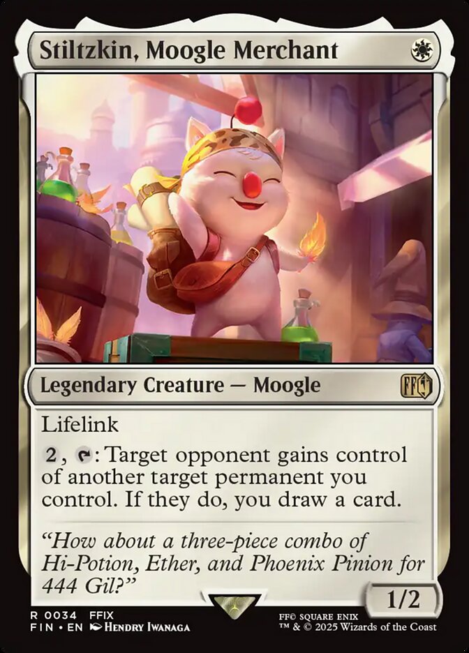 Stiltzkin, Moogle Merchant 34 Rare Final Fantasy Magic: The Gathering NM