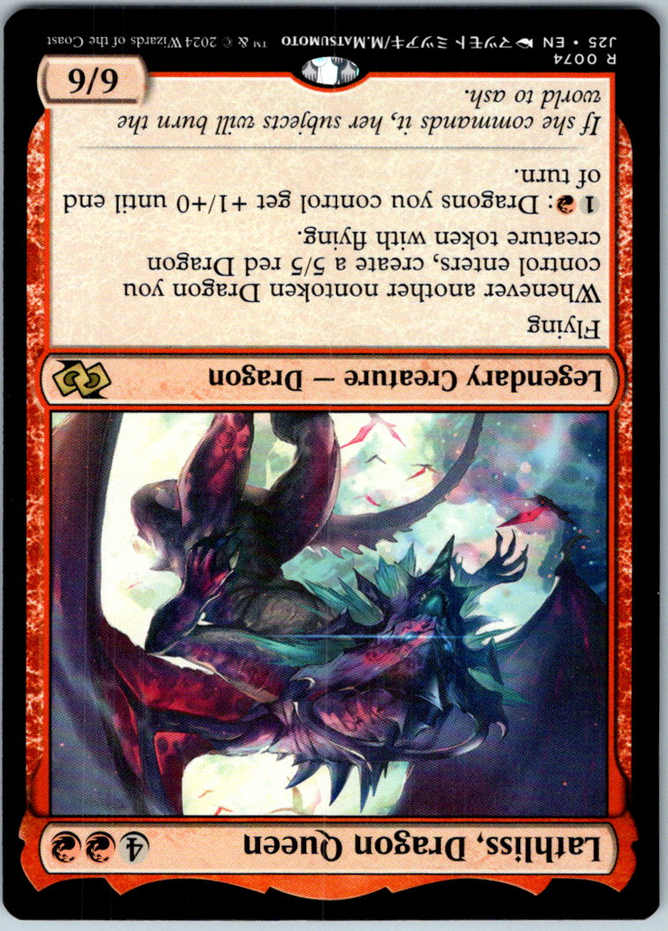 Lathliss, Dragon Queen (Anime) 74 Foundations Jumpstart Magic: The Gathering NM