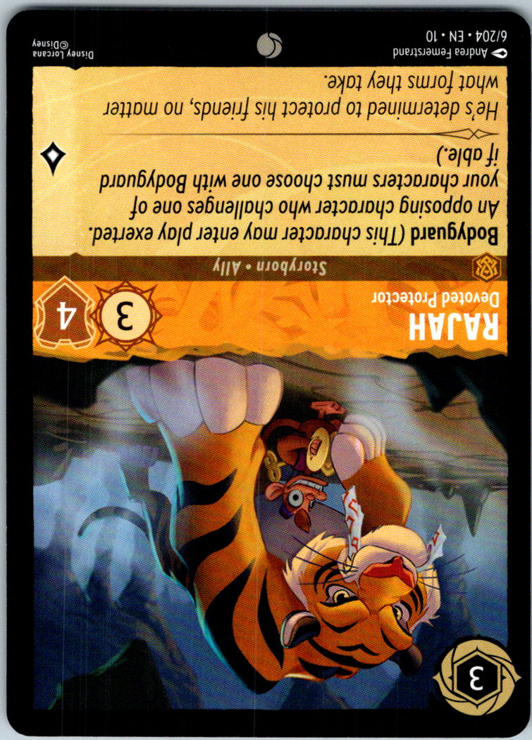 Rajah - Devoted Protector 6/204 Common Whispers in the Well Lorcana Near Mint