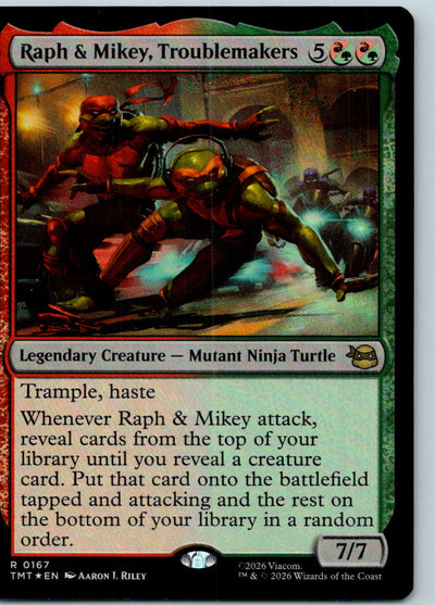 Raph & Mikey, Troublemakers Teenage Mutant Ninja Turtles Magic: The Gathering NM