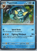 Vaporeon (Cosmos Holo) 168 Holo Promo Scarlet & Violet Promo Pokemon Near Mint