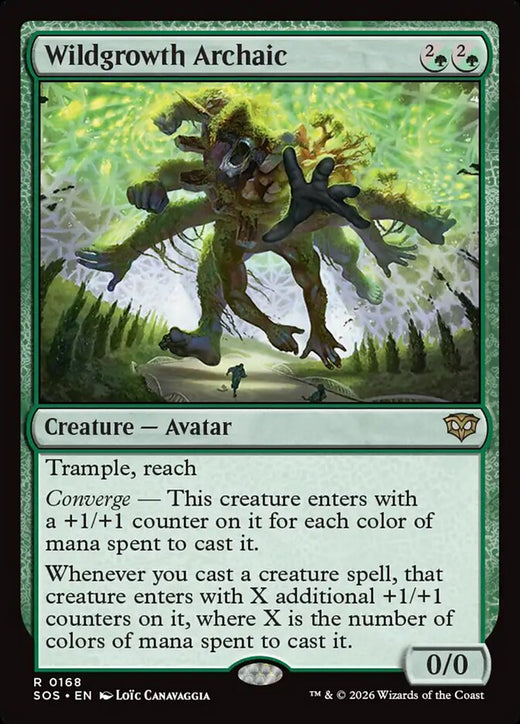 Wildgrowth Archaic 168 Rare Secrets of Strixhaven Magic: The Gathering Foil NM