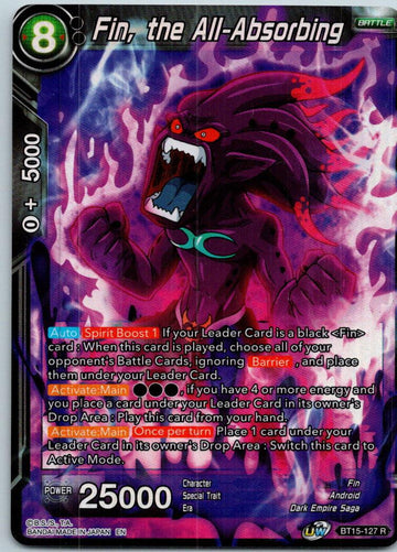 Fin, the All-Absorbing Saiyan Showdown Pre-Release Cards Dragon Ball Super NM