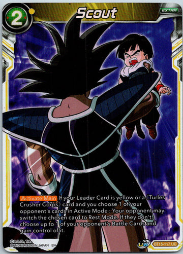 Scout BT15-117 Uncommon Saiyan Showdown Dragon Ball Super Near Mint