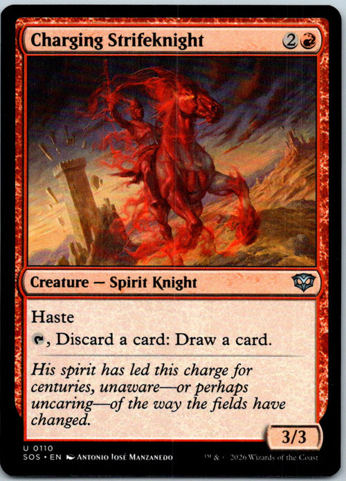 Charging Strikeknight 110 Uncommon Secrets of Strixhaven Magic: The Gathering NM