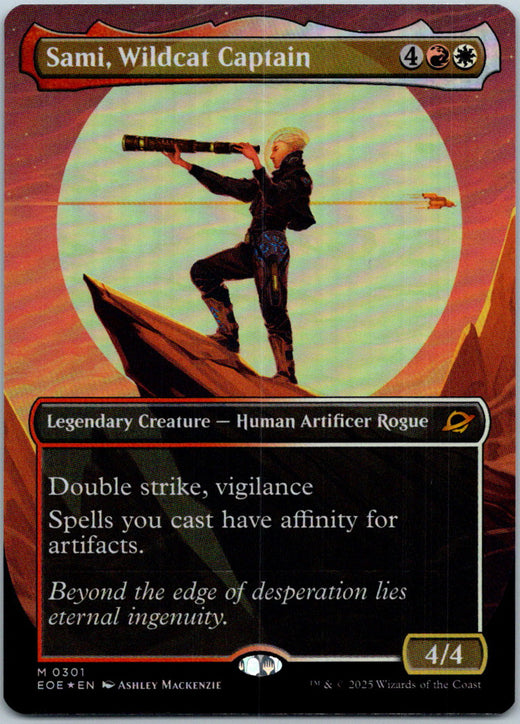 Sami, Wildcat Captain (Borderless) Eoe Magic: The Gathering Foil NM