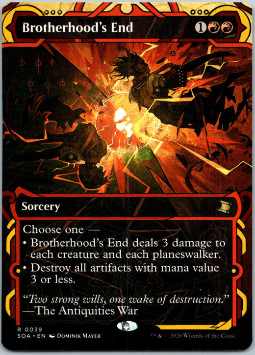 Brotherhood's End Secrets of Strixhaven Magic: The Gathering NM