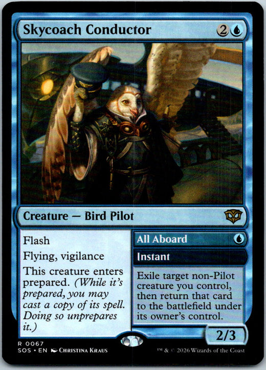 Skycoach Conductor 67 Rare Secrets of Strixhaven Magic: The Gathering Near Mint