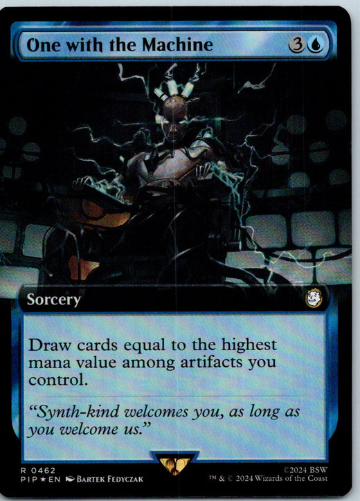 One with the Machine (Extended Art) Fallout Magic: The Gathering Foil NM