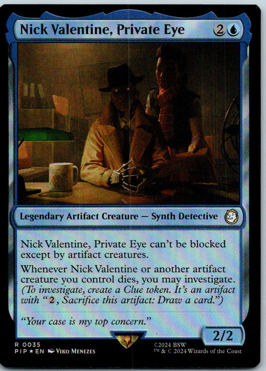 Nick Valentine, Private Eye Universes Beyond: Fallout Magic: The Gathering NM
