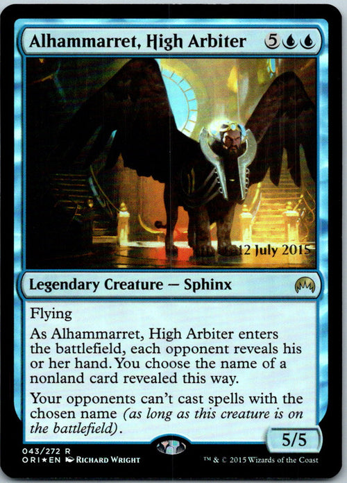 Alhammarret, High Arbiter 43 Rare Prerelease Cards Magic: The Gathering Foil NM