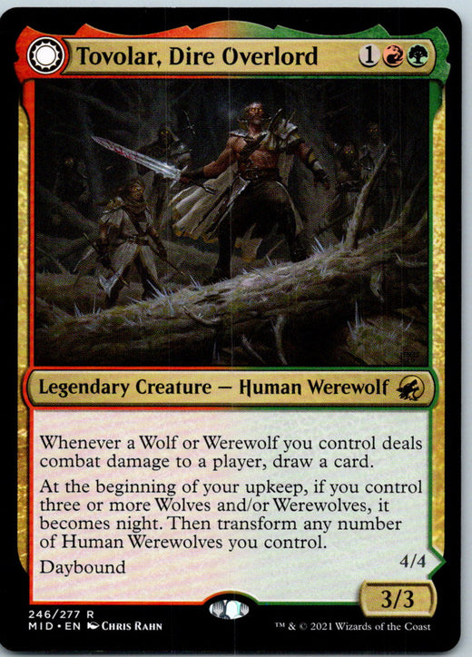 Tovolar, Dire Overlord 246 Rare Innistrad: Midnight Hunt Magic: The Gathering NM