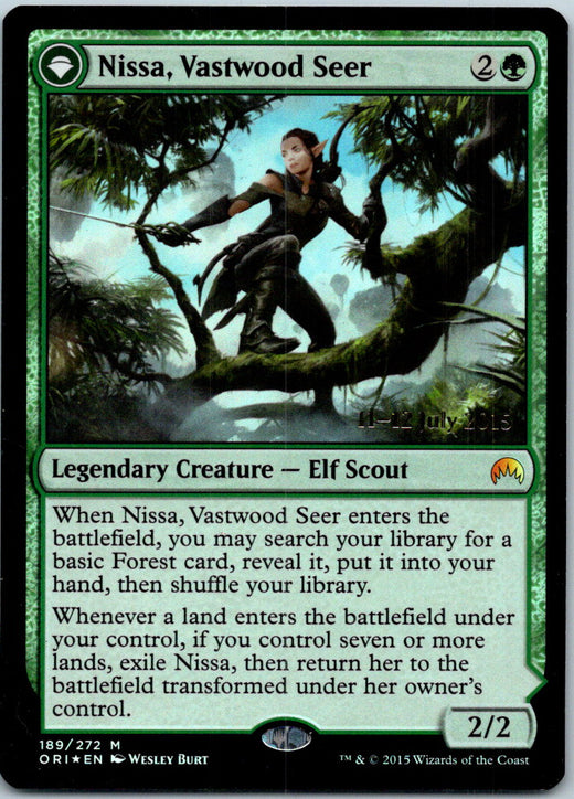 Nissa, Vastwood Seer 189 Mythic Magic Origins Magic: The Gathering Foil NM