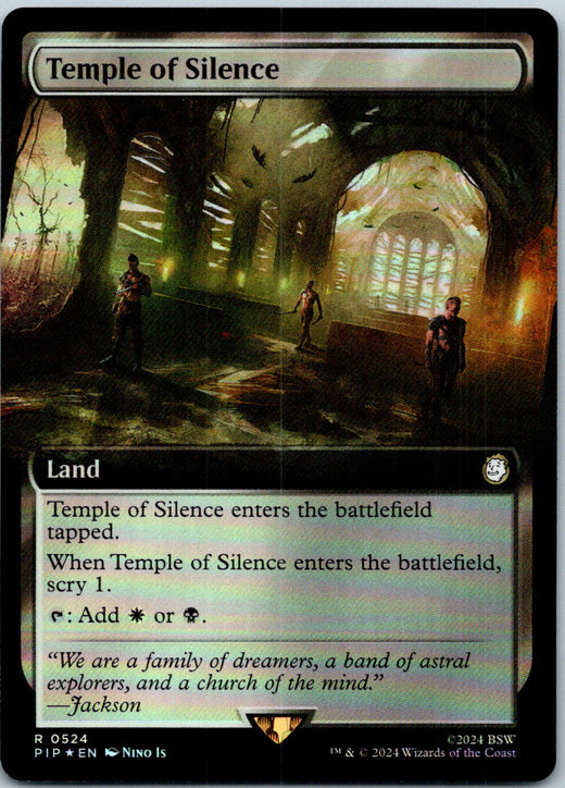 Temple of Silence (Extended Art) Fallout Magic: The Gathering NM