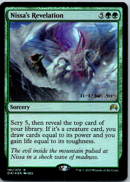 Nissa's Revelation 191 Rare Prerelease Cards Magic: The Gathering Foil Near Mint