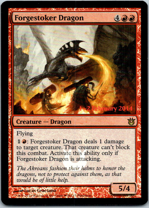 Forgestoker Dragon Promo Prerelease Cards Magic: The Gathering Foil Near Mint
