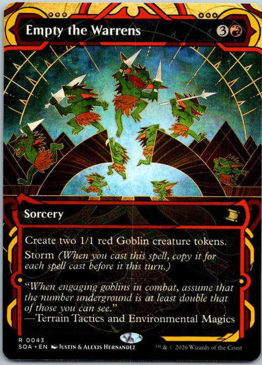 Empty the Warrens Secrets of Strixhaven Magic The Gathering NM