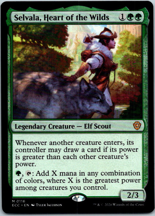 Selvala, Heart of the Wilds Commander: Lorwyn Eclipsed Magic: The Gathering NM