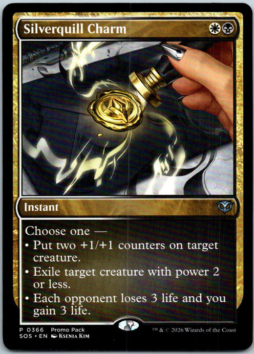 Silverquill Charm 365 Promo Pack: Secrets of Strixhaven Magic: The Gathering NM