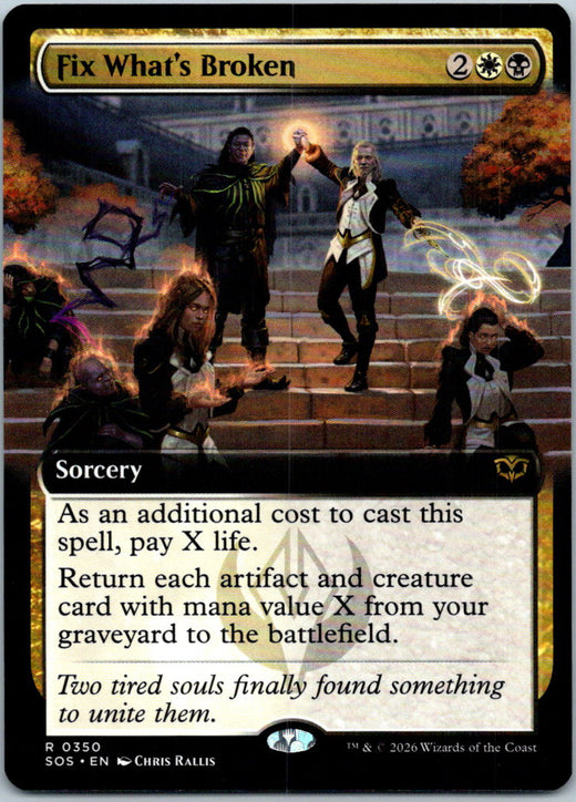 Fix What's Broken (Extended Art) Secrets of Strixhaven Magic: The Gathering NM