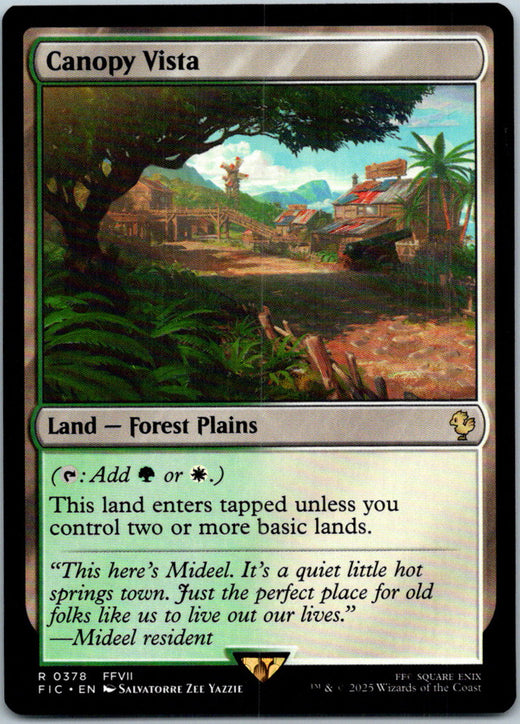 Canopy Vista (Surge Foil) 378 Commander: FINAL FANTASY Magic: The Gathering NM