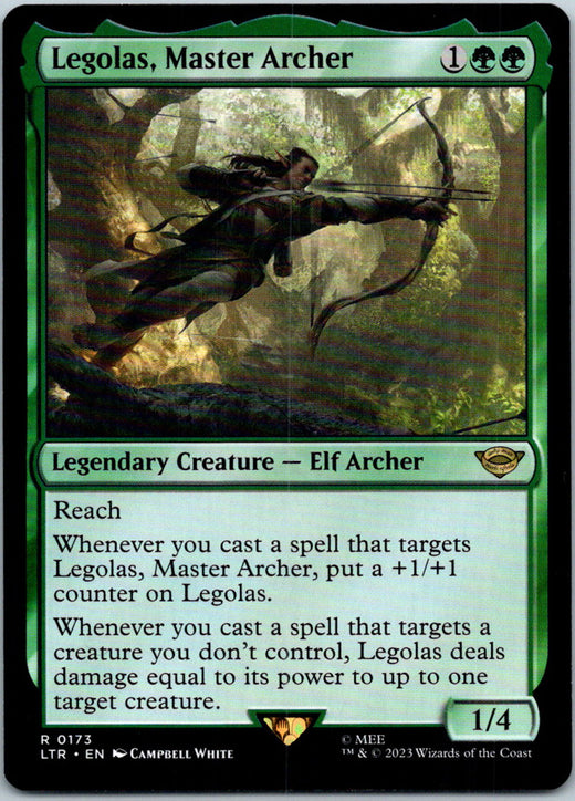 Legolas, Master Archer Lord of the Rings Magic: The Gathering NM