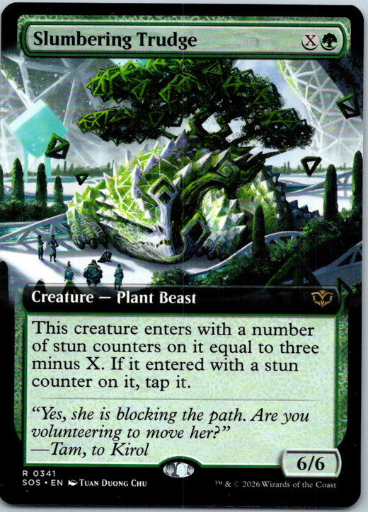 Slumbering Trudge (Extended Art) Secrets of Strixhaven Magic: The Gathering NM