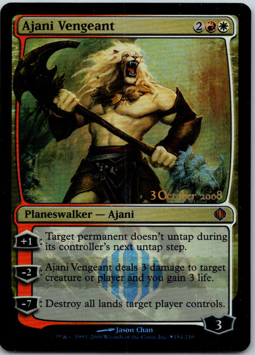 Ajani Vengeant Launch Party & Release Event Promos Magic: The Gathering Foil NM