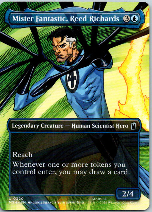 Mister Fantastic, Reed Richards (Borderless) Marvel Magic: The Gathering NM