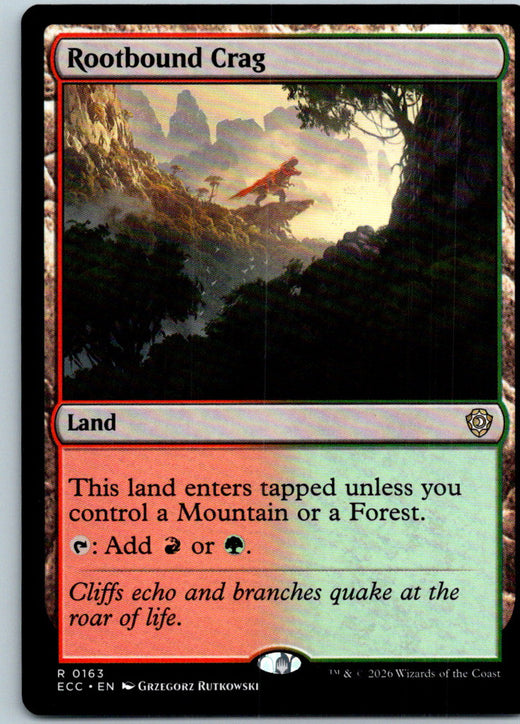 Rootbound Crag Rare Commander: Lorwyn Eclipsed Magic: The Gathering NM