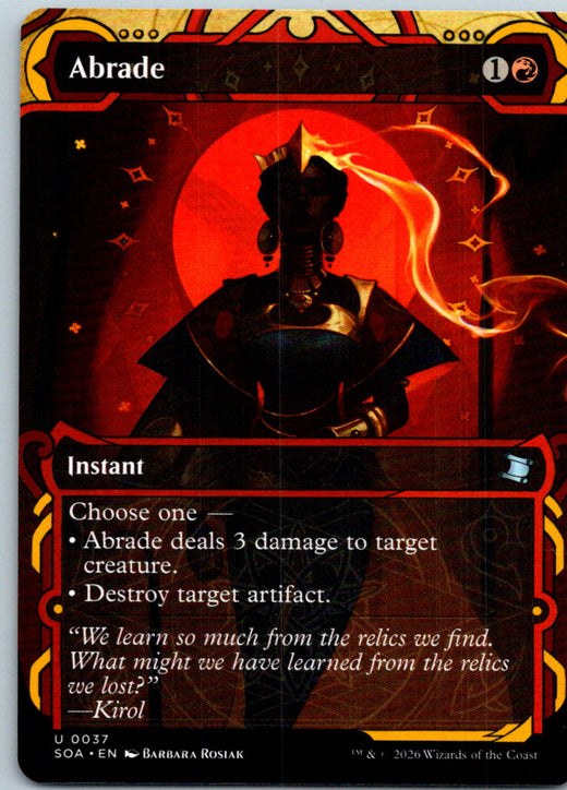 Abrade Secrets of Strixhaven: Mystical Archive Magic: The Gathering NM