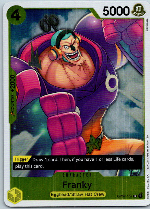 Franky (Reprint) OP07-107 Premium Booster -The Best- Vol. 2 One Piece Foil NM