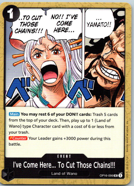 I've Come Here... To Cut Those Chains!!! OP16-099 The Time of Battle One Piece