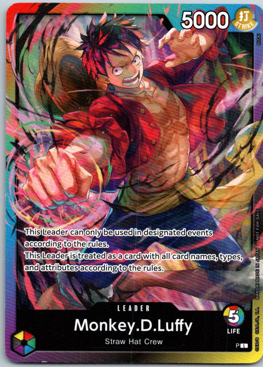 Monkey.D.Luffy Rainbow Tournament Cards One Piece NM