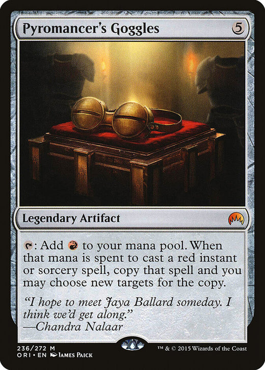 Pyromancer's Goggles 236 Mythic Magic Origins Magic: The Gathering NM
