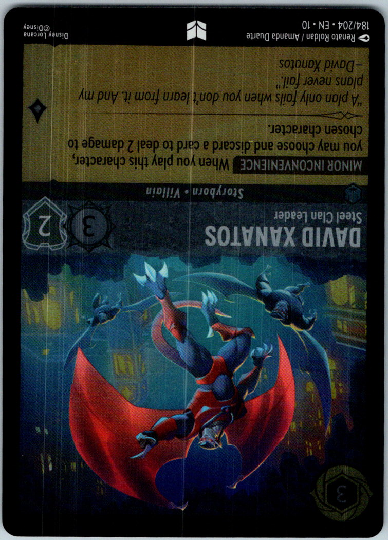 David Xanatos - Steel Clan Leader 184/204 Whispers Lorcana Cold Foil NM