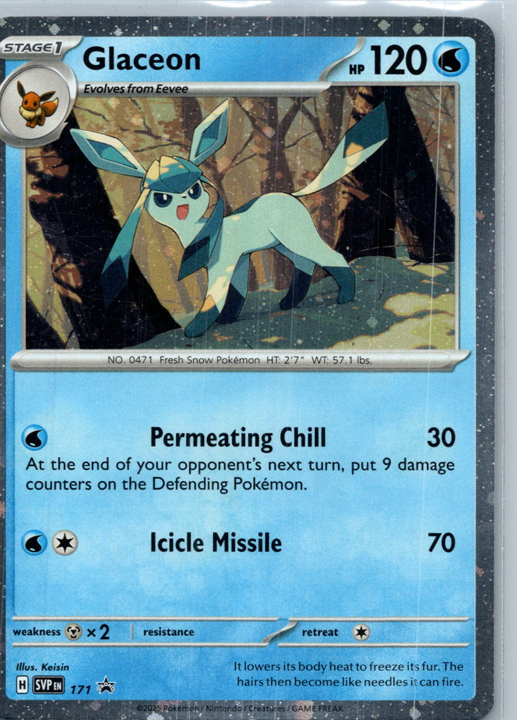Glaceon (Cosmos Holo) 171 Holo Promo Scarlet & Violet Promo Pokemon Near Mint