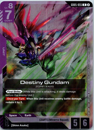 Destiny Gundam GD05-055 R Freedom Ascension Gundam Holo Near Mint