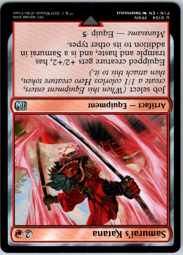 Samurai's Katana 154 Uncommon FINAL FANTASY Magic: The Gathering Near Mint