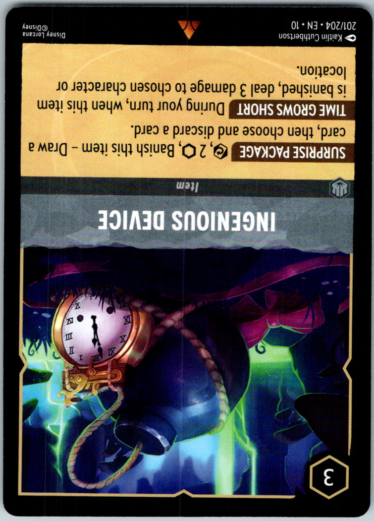 Ingenious Device 201/204 Rare Whispers in the Well Lorcana Near Mint