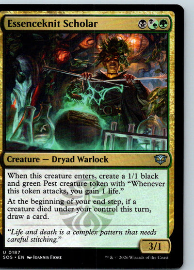 Essenceknit Scholar 187 Uncommon Secrets of Strixhaven Magic: The Gathering NM
