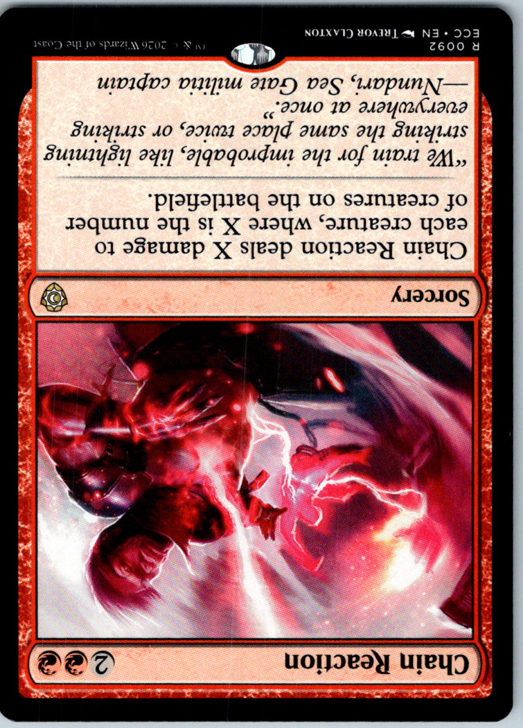 Chain Reaction 92 Rare Commander: Lorwyn Eclipsed Magic: The Gathering Near Mint