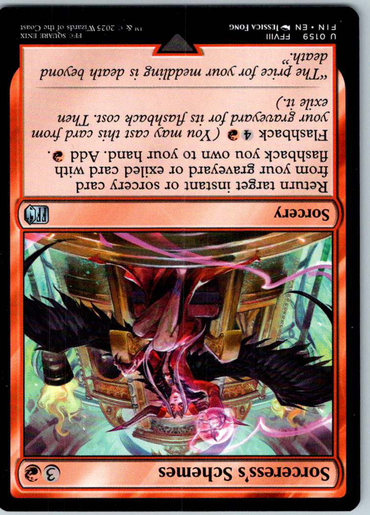 Sorceress's Schemes 159 Uncommon FINAL FANTASY Magic: The Gathering Near Mint
