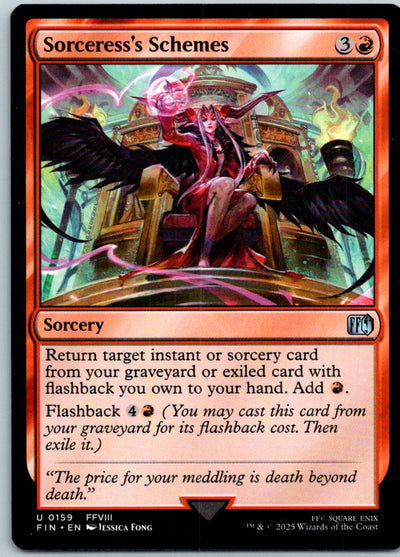 Sorceress's Schemes 159 Uncommon FINAL FANTASY Magic: The Gathering Near Mint