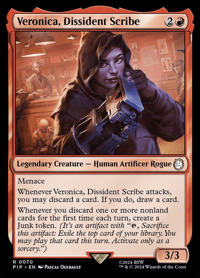 Veronica, Dissident Scribe 70 Universes Beyond: Fallout Magic: The Gathering NM